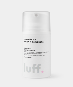 Зволожуючий гіалуроновий крем з керамідами та комбучею